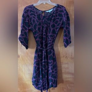 Trina Turk Purple Silk Dress